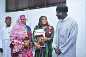 Amb. Oladunni, Head of Protocol, Pan African American Chamber of Commerce Bags Fellow Institute of Security, Nigeria