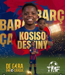 Former Enyimba Star’s Son Making Headlines at Barcelona Academy